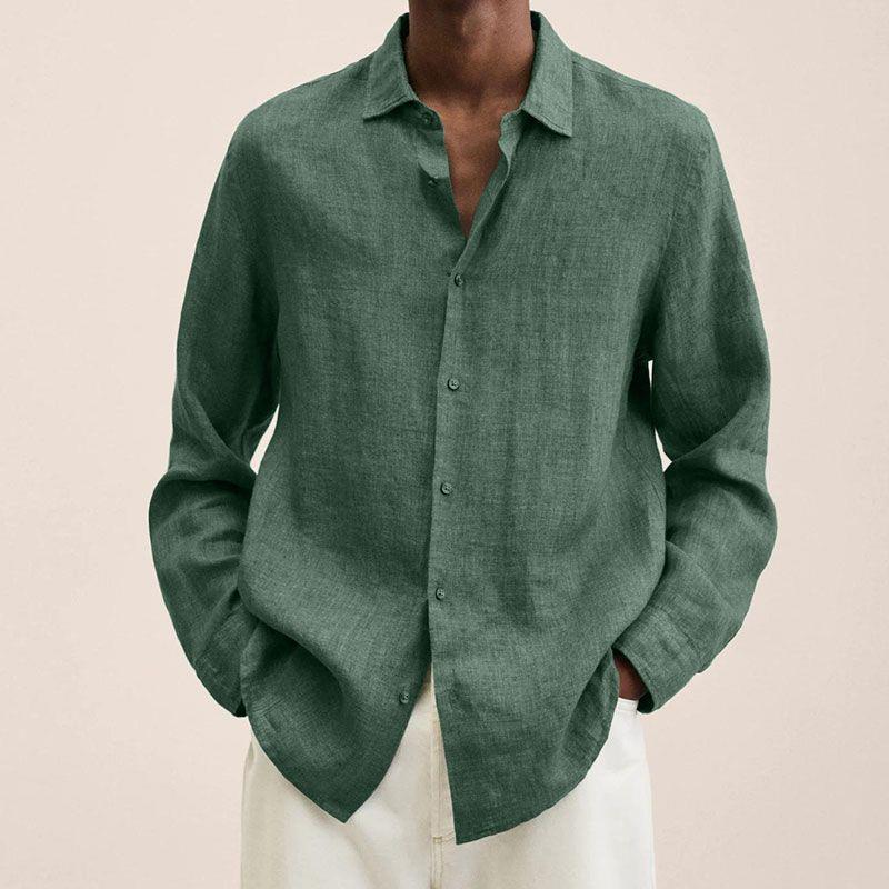 Men's Linen Shirt Elegant Design