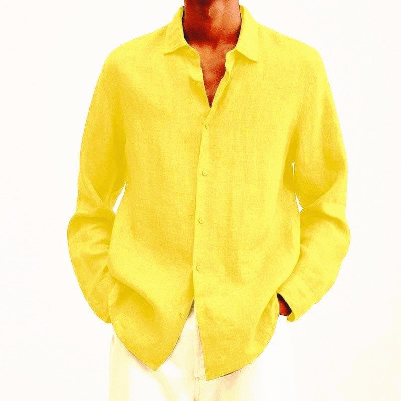 Men's Linen Shirt Elegant Design
