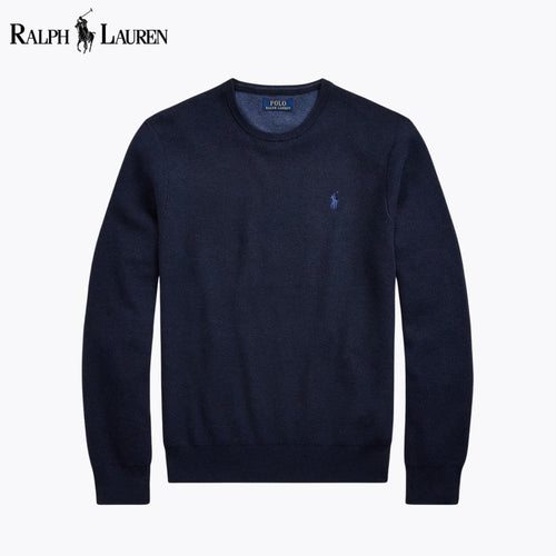 RL Mesh-Knit Cotton Crewneck Sweater RL Mesh-Knit Cotton Crewneck Sweater
