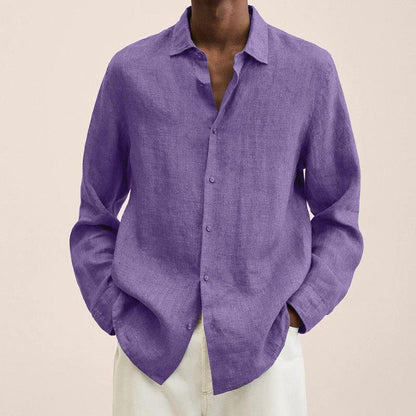 Men's Linen Shirt Elegant Design