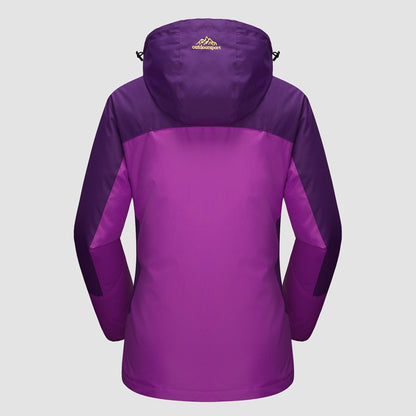 3-in-1 Waterproof Winter Coat, Fleece Lined,Two-Piece Suit, Hooded Ski & Hiking Jacket