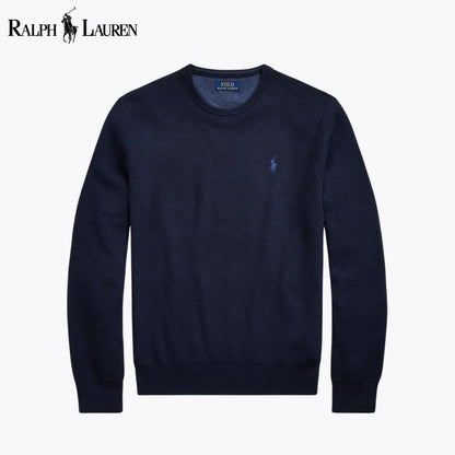 RL Mesh-Knit Cotton Crewneck Sweater RL Mesh-Knit Cotton Crewneck Sweater
