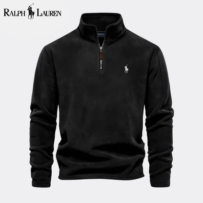 RL Prestige Cable-Knit Wool Knit Sweater Black / S RL Prestige Cable-Knit Wool Knit Sweater